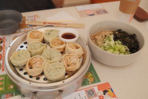 I shared this meal with a pescatarian friend.   at Bibibim in Busan