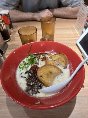 Vegan ramen  at Ippudo in Kanazawa