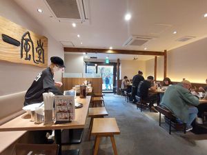 Inside at Ippudo in Kanazawa