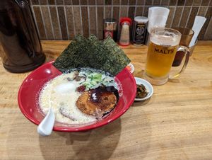 Plant based ramen at Ippudo at Ippudo in Kanazawa
