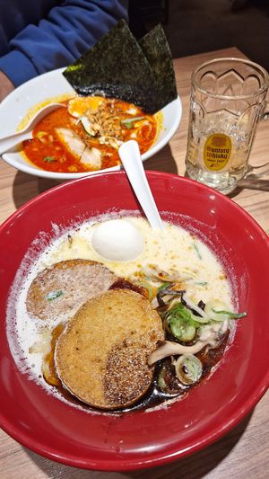 Vegan curry (I added a poached egg cause I'm vegetarian but it comes without it). Delicious broth. at Ippudo in Kanazawa