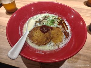 A. at Ippudo in Kanazawa