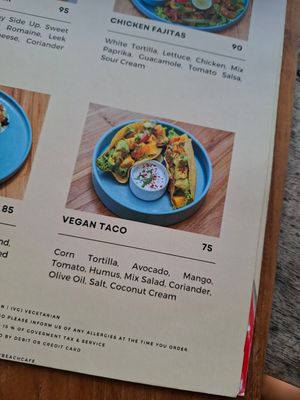 Vegan options at Jimmy Beach Cafe in Tabanan