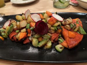 Enchiladas Placeras, made vegan   at Hugo's in Houston