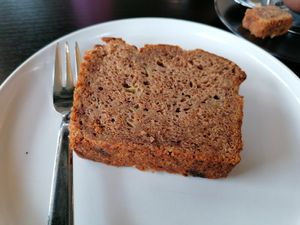 Vegan bananabread at Fernweh Groningen in Groningen