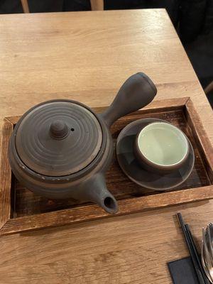 Tea in typical pot  at Katomi Asian Fusion in Frankfurt