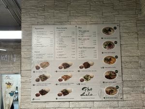 menu  at Pho Lala in Vienna