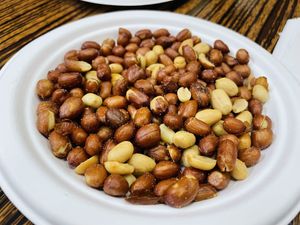 Fried peanuts   at Spicy Village in New York City