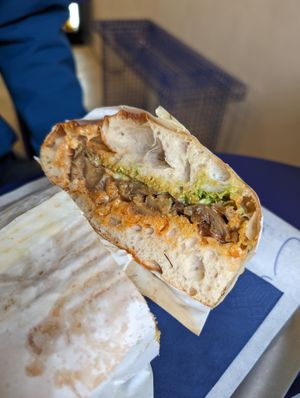 Truffle Bomb (with oyster mushrooms) at Breadbox in Munich