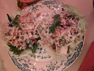 Saam coreano riquísimo at Zíngara in Madrid