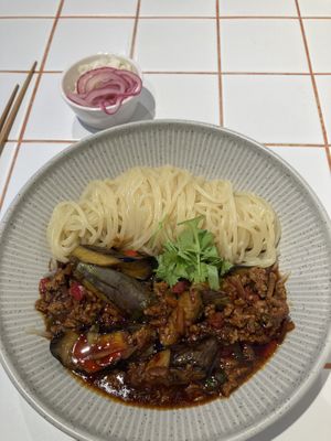 Eggplant noodles  at You Are What You Eat in Seoul