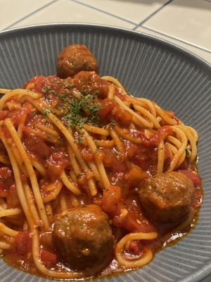 Meatball tomato pasta  at You Are What You Eat in Seoul
