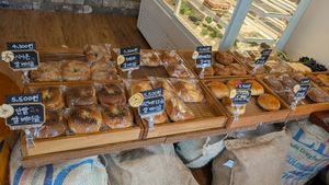 Bagel selection at Veganature - 비건네이처 in Seoul