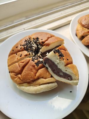 pastry with sweet red bean paste. at Veganature - 비건네이처 in Seoul