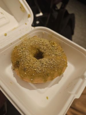 Pistachio donut at Veganature - 비건네이처 in Seoul