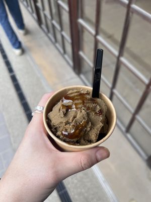Soy roasted green tea gelato   at Sonoma in Miyajima