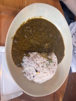 Spinach curry   at Sonoma in Miyajima