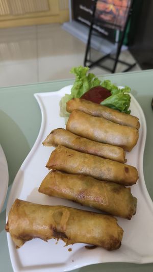 Vegan lumpia. at Greens Vegan Hub in Cebu