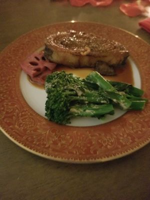 Gindara "Black Cod" and Goma-ae Baby Broccoli at Shojin - Culver City in Culver City