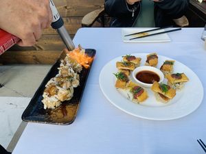 Baked scallop roll and cutlet roll at Shojin - Culver City in Culver City