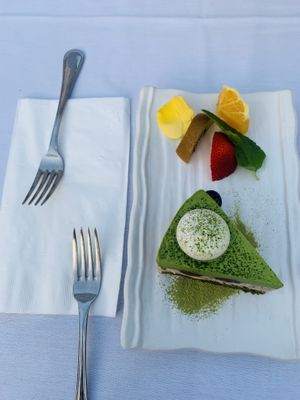 Matcha cheeaecake at Shojin - Culver City in Culver City