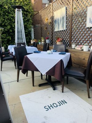 Outdoor patio at Shojin - Culver City in Culver City