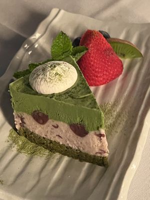 Matcha Green Tea Cake  at Shojin - Culver City in Culver City