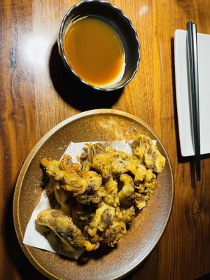 Shiitake and maitake tempura  at Shojin - Culver City in Culver City