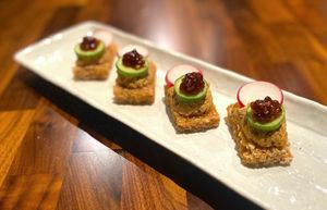 Spicy Tuna Crispy Rice at Shojin - Culver City in Culver City