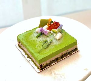 Green Tea Cake-4 inch Square at Shojin - Culver City in Culver City