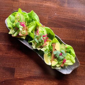 Steak Lettuce Wraps 2.0 at Shojin - Culver City in Culver City