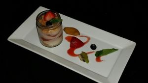 strawberry cheesecake at Shojin - Culver City in Culver City