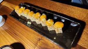 dynamite roll. very good. not my fave vegan sushi roll and still very good. at Shojin - Culver City in Culver City