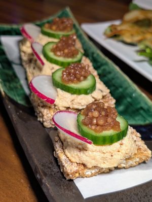 Spicy tuna on crispy rice at Shojin - Culver City in Culver City