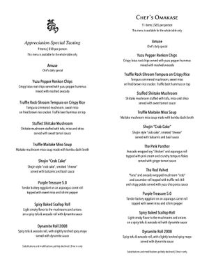 2025 March | Anniversary Tasting & Omakase at Shojin - Culver City in Culver City