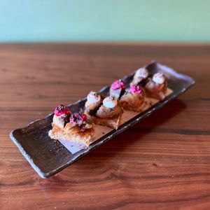 NEW ITEM | Truffle Rock-Shroom Tempura on Crispy Rice at Shojin - Culver City in Culver City