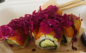 Rainbow 🌈 roll  at Shojin - Culver City in Culver City