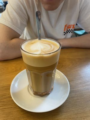 Oat milk latte  at When Dreams Come True in Berlin