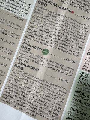 Only vegan option, vegetarian option under which my gf really liked.  at Pineta 1903 in Maiori