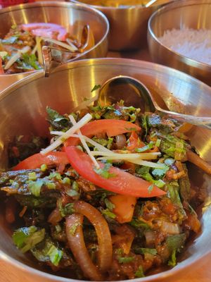 Okra dish - ok at Ahaara Veda Indian in Koh Phangan