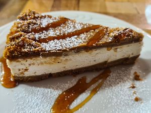 Vegan biscoff cheesecake at Intrepid Bakers - Tufnell Park  in North West London