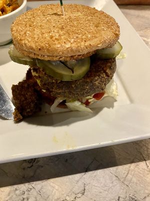 Vegan walnut burger 🍔  at The Jungle in Melbourne