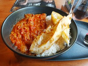 Grilled veggies with rice at Jack's Cevap House in Zurich