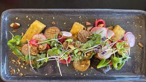 King Mushies, so pretty, and pretty tasty at Flinders Food Co in Hawker