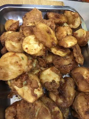 Sweet and sour potatoes - 🌱 vegan  at Ever Green in Mendoza