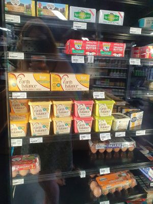 Vegan Butter (ignore the eggs at the bottom they aren't vegan!!)  at Chamberlin's Natural Foods in Lake Mary