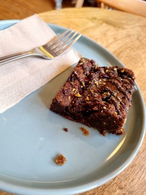 Pistachio and Cherry Brownie at The Alchemy Experiment  in Glasgow