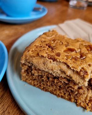 Coffee and Walnut Cake at The Alchemy Experiment  in Glasgow