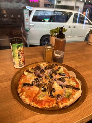 I’m in heaven  at Mayse Pizzeria in Kowloon