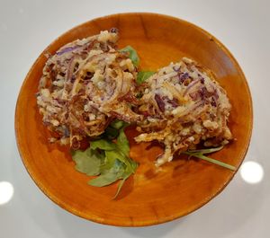 Purple Cabbage Fritters at Mayse Pizzeria in Kowloon